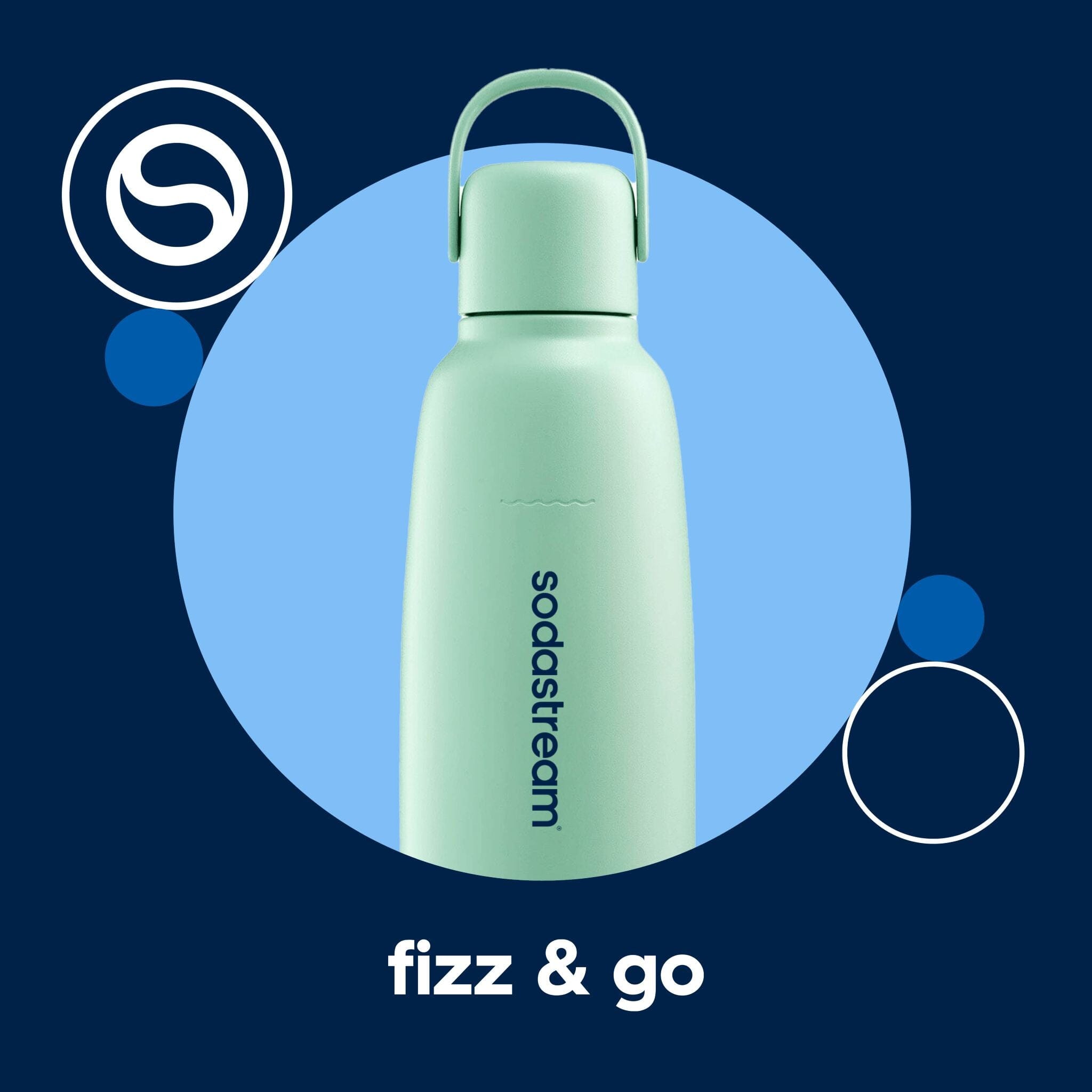Sodastream Fizz & Go? Insulated Stainless Steel Bottle Mint 30.4 oz - Image 4