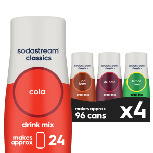 Sodastream Classics Original Variety Drink Mix 4 Pack 440ml
