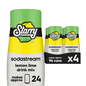 Sodastream STARRY & Lemon Lime Drink Mix 4 Pack 440ml